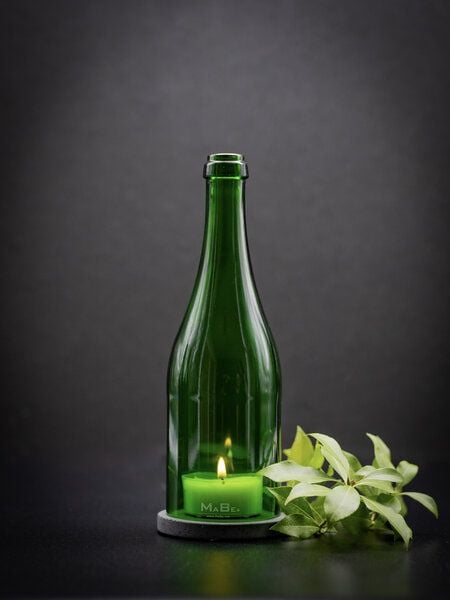 MaBe Windlicht handgefertigt aus der Sektflasche von MaBe
