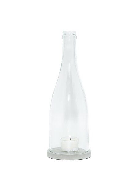 MaBe Windlicht handgefertigt aus der Sektflasche von MaBe