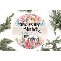 Floral Immer Mein Mutter Tag Zeichen - Kranz Verbesserung von MaDoorableCreations
