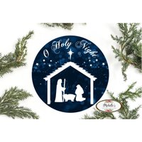 O Heilige Nacht Runde Zeichen von MaDoorableCreations