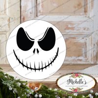 Skelett-Gesicht-Halloween-Zeichen von MaDoorableCreations