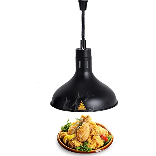 290 mm kommerzielle Lebensmittelwärmerlampe, einziehbare Lebensmittelwärmelampe mit 250-W-Heizbirne, Lebensmittelwärme-Hängelampe für die Verwendung in der Restaurantküche, zu Hau von MaGiLL