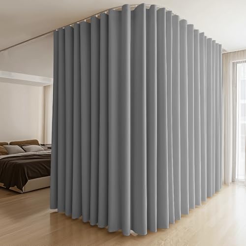 MaKefeile Raumteiler-Vorhänge und flexible biegbare Schienen, Sichtschutz-Trennwände, Deckenschienenvorhang, Fenster, Verdunkelungsvorhänge für Wohnzimmer, Schlafzimmer (B 100 × H 108 in 1 Paneel MaKefeile Raumteiler-Vorhänge und flexible biegbare Schienen, Sichtschutz-Trennwände, Deckenschienenvorhang, Fenster, Verdunkelungsvorhänge für Wohnzimmer, Schlafzimmer (B 100 × H 108 in 1 Paneel von MaKefeile