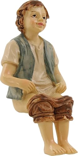 Krippenfigur KLOSITZER [7 cm Maßstab, handbemalt] – Originelles Krippenzubehör für Weihnachtskrippen & witziges Detail für KRIPPENLANDSCHAFTEN, ideal für Toilettenhäuschen von MaMeMi