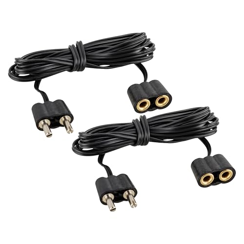 2er-Set VERLÄNGERUNGSKABEL mit Stecker für KRIPPENBELEUCHTUNG [je 1 Meter lang] Krippenzubehör, Krippenbedarf/Zubehör für Weihnachtskrippen von MaMeMi