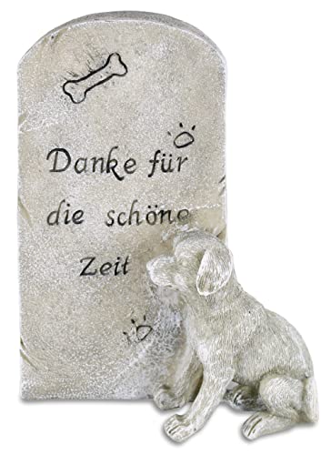 MaMeMi Gedenksein/Erinnerungsstein/Grab-Deko Trauer/Tiergrabstein Erinnerung 'Hund' von MaMeMi