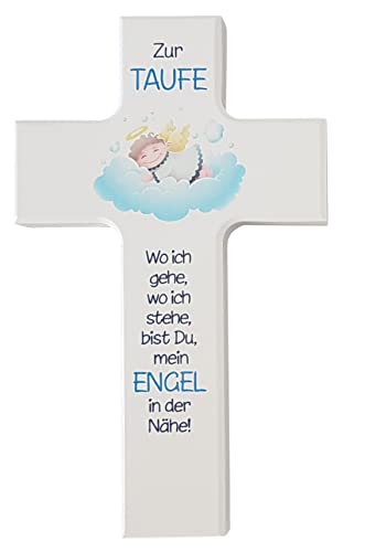 MaMeMi Kinderkreuz zur TAUFE oder GEBURT für JUNGEN 15 cm aus HOLZ mit SCHUTZENGEL und Spruch – Taufgeschenk für Buben MaMeMi Kinderkreuz zur TAUFE oder GEBURT für JUNGEN 15 cm aus HOLZ mit SCHUTZENGEL und Spruch – Taufgeschenk für Buben von MaMeMi