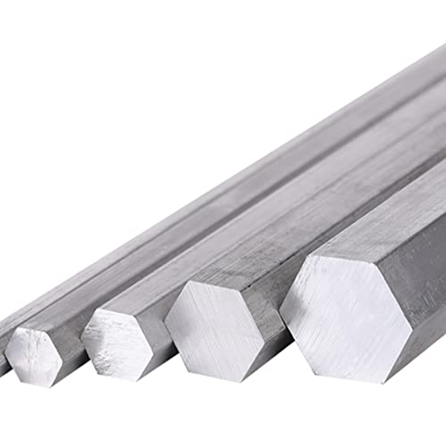 2 Stück 6061 Aluminium-Sechskantstange – leichte und stabile Metallstange, für DIY-Projekte und Handwerk. 10 mm x 500 mm von MaNKexiY