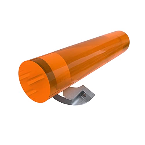 MaNKexiY 2 Stück Orange Acryl runde solide Stange Bar DIY Dekor Zubehör 12 mm Durchmesser 500 mm lang von MaNKexiY