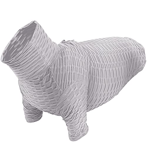 Hundemantel für Hunde Warme, atmungsaktive Unterhemd für Hunde, Herbst- und Winter-Rollkragenweste für Hunde, Bequeme, elastische, dünne Kleidung Winddicht Hundemantel (Grey, XL) von MaNMaNing