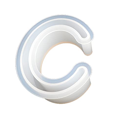 MaNMaNing Cergrey Silikon Gießform Harz Armreif Schmuckherstellung DIY Werkzeug Schmuck (Clear, One Size) von MaNMaNing