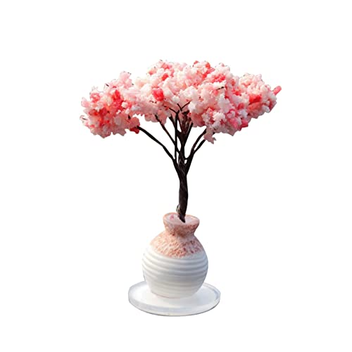 MaNMaNing Miniatur-, Mehrfarbig, Kirschbaum, künstliche, Baumdekoration, Mini-Liebesbaum (B, One Size) von MaNMaNing