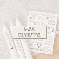 B-Ware Kerzentattoos Verschiedene Motive | Wasserschiebefolie Kerzen Dekorieren B-Ware Kerzentattoos Verschiedene Motive | Wasserschiebefolie Kerzen Dekorieren von MaWioO