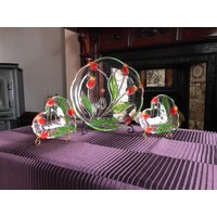Glas Servierplatte - Transparente Glasplatten Original Waltherglas Servierplatten 3Er Set Made in Germany Glas Servierplatte - Transparente Glasplatten Original Waltherglas Servierplatten 3Er Set Made in Germany von MaaKalBoutiqueCanada