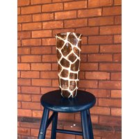 Handgemachte Vase - Giraffe Print Steinzeug Und Handbemalte Große von MaaKalBoutiqueCanada