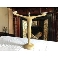 Vintage Stein Und Sterling Silber Candelabra Engel Mit 2 Lichtern - Kerzenhalter Arme von MaaKalBoutiqueCanada