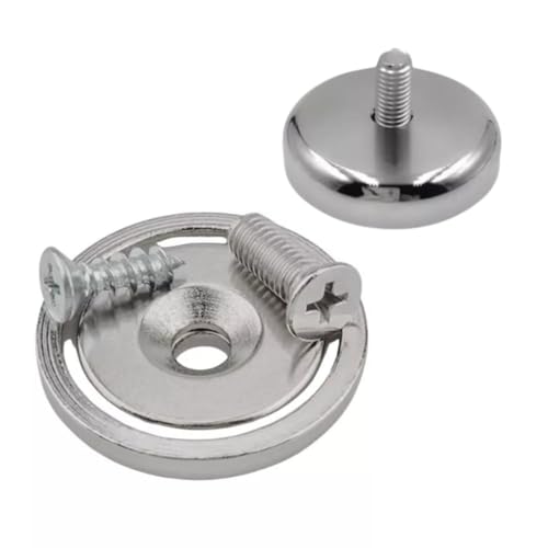 STRONG MAGNETS Neodym POT-Magnet - 16 mm - 50 Stück - Extra stark, hält bis 8kg - Industrielle Anwendung, Werkstatt oder Büro – Magnet zum Schrauben von MaajeeKuto