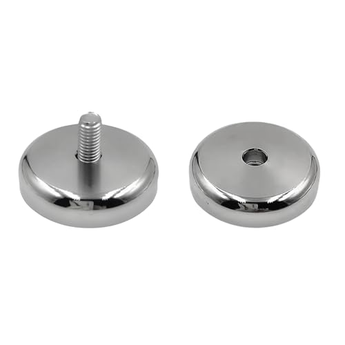 STRONG MAGNETS Neodym POT-Magnet - 48 mm - 10 Stück - Extra stark, hält bis 87kg - Industrielle Anwendung, Werkstatt oder Büro – Magnet zum Schrauben von MaajeeKuto