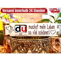 Du Machst Mein Leben So Viel Schöner - Gravierte Geschenkbox Inkl. Duplo Schokoriegel Kleine Aufmerksamkeit Du Machst Mein Leben So Viel Schöner - Gravierte Geschenkbox Inkl. Duplo Schokoriegel Kleine Aufmerksamkeit von MaarliGeschenkideen