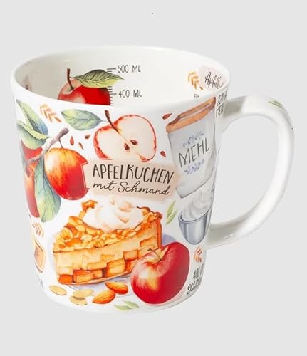 Kaffeebecher Apfelkuchen, Kaffeetasse Tassen Teetassen Kaffeepott Henkelbecher, Äpfel Kuchen Kaffeezeit Kaffeebecher Apfelkuchen, Kaffeetasse Tassen Teetassen Kaffeepott Henkelbecher, Äpfel Kuchen Kaffeezeit von Maass