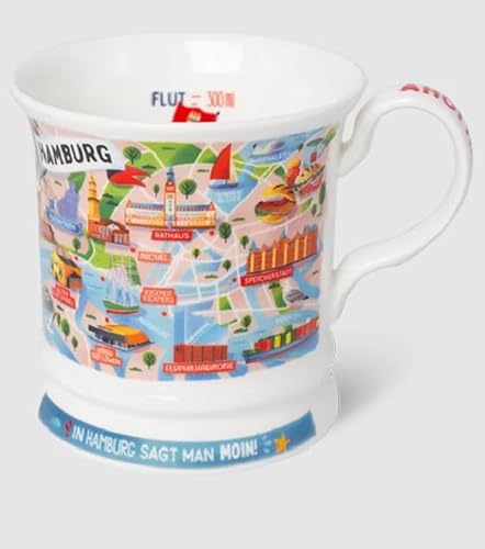 Kaffeebecher Hamburg, Kaffeetasse Tassen Teetassen Henkelbecher 300 ml von Maass