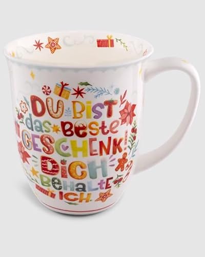 Kaffeebecher Lebkuchen, Du bist das beste Geschenk!, Kaffeetasse Tassen Teetassen Henkelbecher von Maass