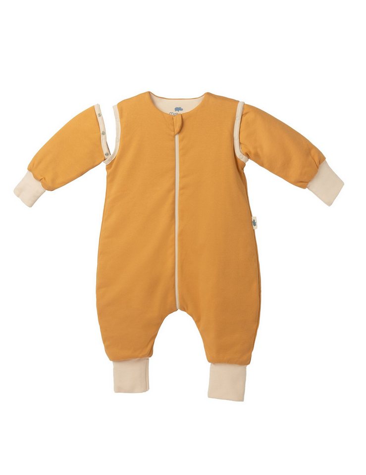 Mababu Babyschlafsack 1.5 TOG Ganzjahresschlafsack mit Füßen, 2-Wege-Reißverschluss, mit abnehmbaren Ärmeln & umklappbaren Bündchen von Mababu