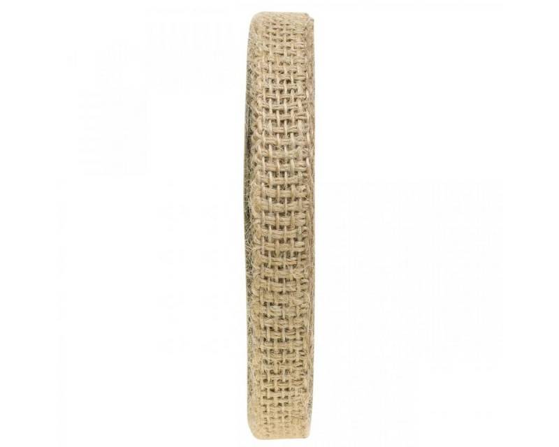 Mabella Decorbänder Webband Dekoband Jute Natur 12mm Rustikale Deko Geschenkband Upcycling von Mabella Decorbänder