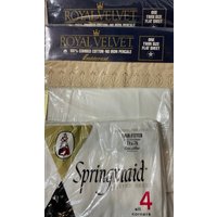 Fieldcrest Royal Samt Twin Top Sheet Beige Musselin, Neu in Der Verpackung Fieldcrest Royal Samt Twin Top Sheet Beige Musselin, Neu in Der Verpackung von MabelsTables