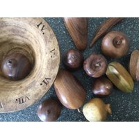 Holz Früchte Tischgesteck Mitte Jahrhundert Dekor von MabelsTables