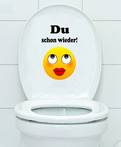 Mabi-IN-Design WC Aufkleber - Du schon wieder! Smiley Smilie Toilette Toilettendeckel A168 Mabi-IN-Design WC Aufkleber - Du schon wieder! Smiley Smilie Toilette Toilettendeckel A168 von Mabi-IN-Design