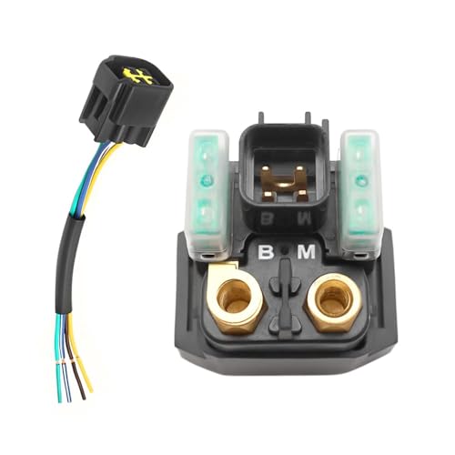 Mabutingti Anlasser relais & Stecker für Yamaha Raptor 700 700R 250 125 ab 2006 Kodiak 450 ab 2018 Starterrelais Magnetschalter von Mabutingti