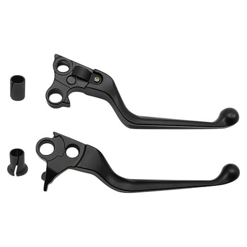 Mabutingti Brems und Kupplungshebel für Harley Davidson Sportster 883 1200 Softail Dyna Electra Glide Road King Fat Boy Night Train Street Bob (Schwarz) von Mabutingti