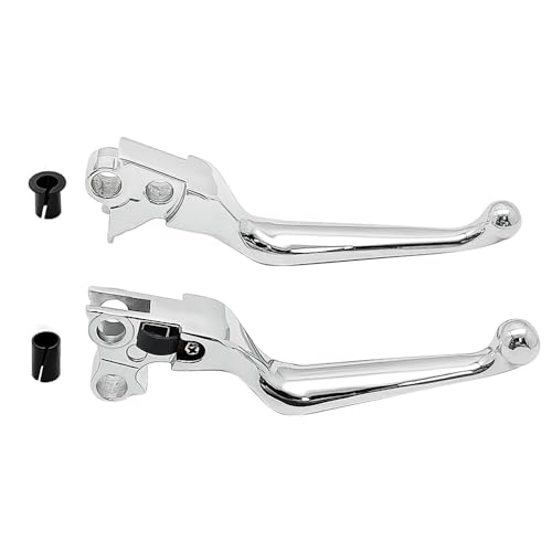 Mabutingti Brems und Kupplungshebel für Harley Davidson Sportster 883 1200 Softail Dyna Electra Glide Road King Fat Boy Night Train Street Bob (A-Chrom) von Mabutingti