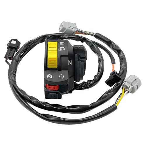 Mabutingti Lenkerschalter Links passend für Suzuki LTZ 400 QuadSport Z 400 2005–2008 für Arctic Cat DVX 400 2006–2008 für Kawasaki KFX 400 2003–2006 Scheinwerfer Schalter Lichtschalter von Mabutingti