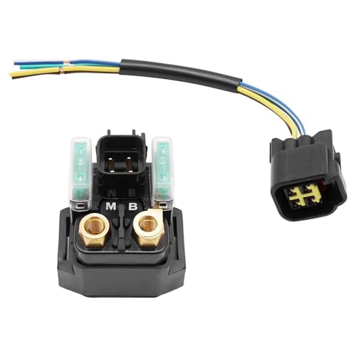 Mabutingti Starterrelais Magnetschalter Anlasserrelais und Stecker passend für Yamaha Grizzly 700 Grizzly 550 Kodiak 700 ab 2007, YFZ450R und YFZ450X ab 2009 von Mabutingti