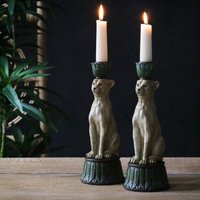 2Er Set Leopard Kerzenständer, Kerzenhalter X2 von MacBainInteriors