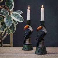 2Er-Set Tukan Kerzenständer, Kerzenhalter X2 von MacBainInteriors