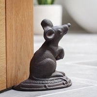 Gusseisen Maus Türstopper, Türkeil von MacBainInteriors