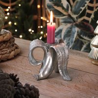 Silberner Bananen Kerzenständer von MacBainInteriors