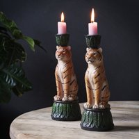 Witziger Tiger Kerzenständer, Kerzenhalter von MacBainInteriors