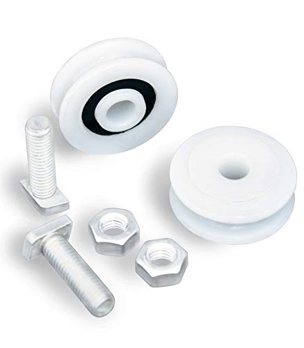 MacGreen® Gewächshaus-Türrollen Ø 28 mm | 4 Stück von MacGreen