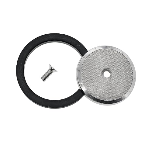 MacMaxe Espressomaschinen Grouphead Wartungsset - Inklusive 56,5 mm Duschscheibe, 72 x 58 x 7 mm Dichtung, M6 x 16 mm Flachkopfschraube - Ersatz für Nuova Simonelli, Victoria Arduino von MacMaxe