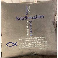 Kissen Konfirmation Taufe Firmung Erstkommunion Personalisiert von MacMirano