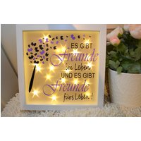 Leuchtrahmen Freunde Freundschaft Beste Freundin Bilderrahmen Beleuchtet Liebe Glück Lampe Nachtlicht Geburtstagsgeschenk Danke von MacMirano