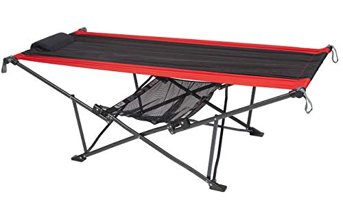 MacSports H900S-100 Topnotch Heavy Duty Multi-Use Outdoor Camping Portable Faltbare Hängematte (rot/schwarz) von MacSports