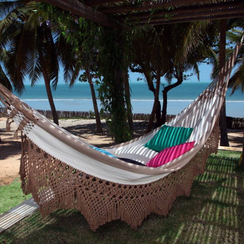 Brasil Deluxe Hacienda Macrame Doppelhängematte von MacaMex