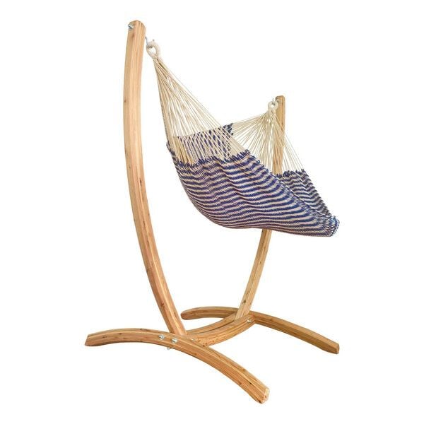 MacaMex Hängesessel SET – Uve Holzständer mit Vela Netzhängesessel MacaMex Hängesessel SET – Uve Holzständer mit Vela Netzhängesessel von MacaMex