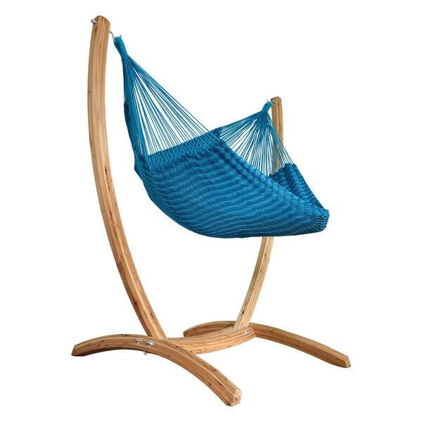 MacaMex Hängesessel SET – Uve Holzständer mit Vela Netzhängesessel MacaMex Hängesessel SET – Uve Holzständer mit Vela Netzhängesessel von MacaMex