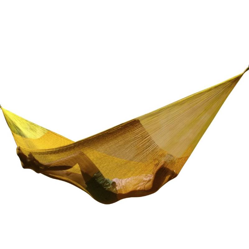 Mexican mesh hammock Matrimonial PLUS yellow von MacaMex